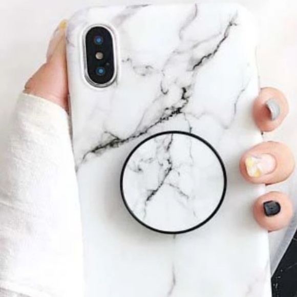 iPhone marble case with holder 6,7,8,X,XR,Max,Plus - Picture 5 of 8